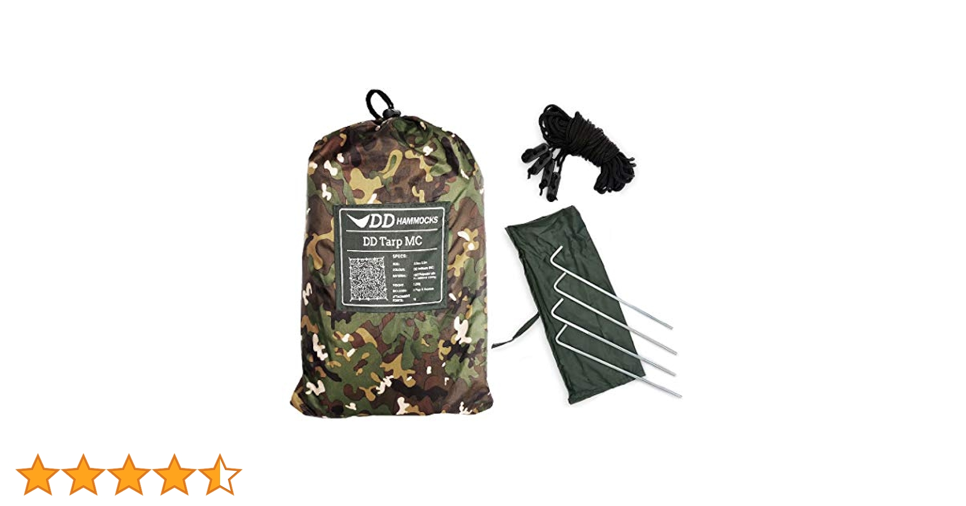 DD Tarp MC　3.5 x 3.5 未使用品 即日発送 DD Hammocks DDタープ Tarp 3.5 x 人気の 3.5m ハンモックの